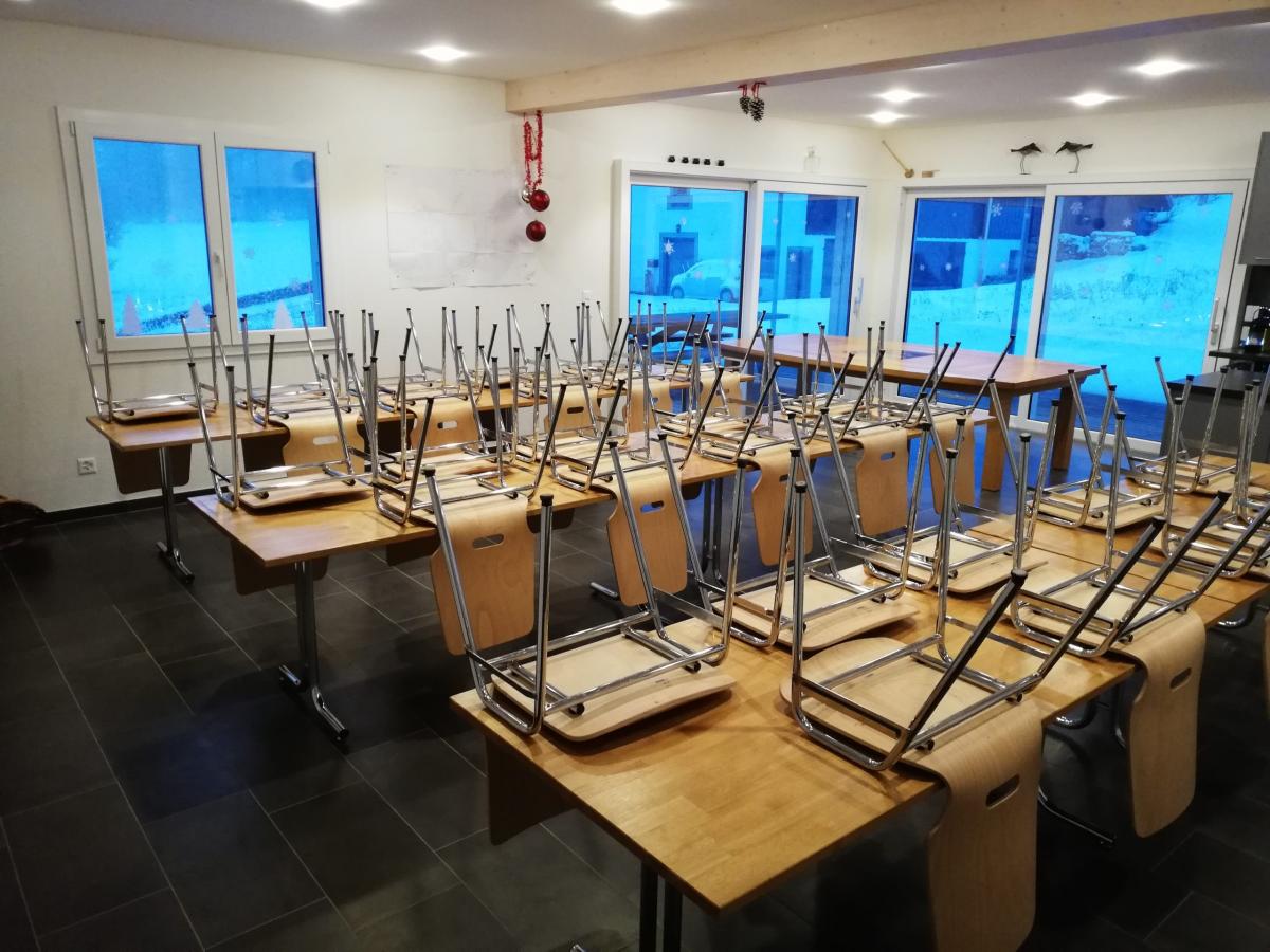 Salle installée pour 36 personnes